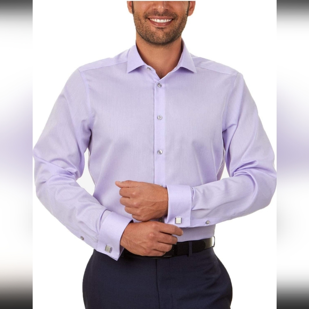 Calvin Klein Collar Dress Shirt size large lavender